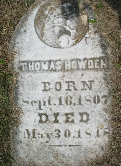 Thomas Howden tombstone